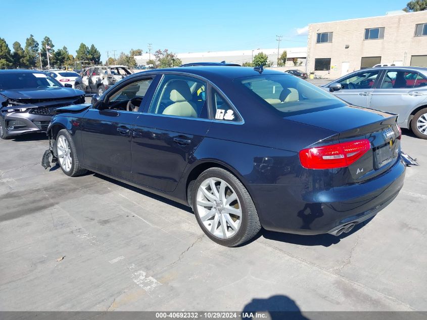 2013 Audi A4 2.0T Premium VIN: WAUFFAFL3DN005229 Lot: 40692332