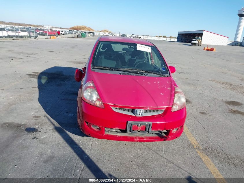 2007 Honda Fit Sport VIN: JHMGD38657S026071 Lot: 40692354