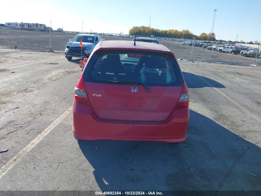 2007 Honda Fit Sport VIN: JHMGD38657S026071 Lot: 40692354