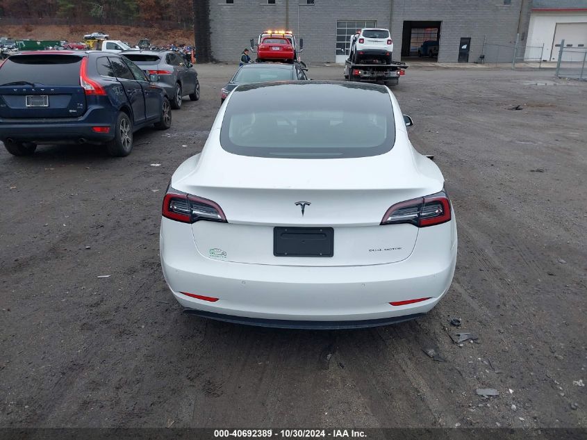 2022 Tesla Model 3 Long Range Dual Motor All-Wheel Drive VIN: 5YJ3E1EB4NF152435 Lot: 40692389