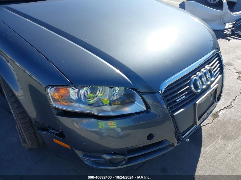 2007 Audi A4 2.0T Avant VIN: WAUKF78E47A067959 Lot: 40692400