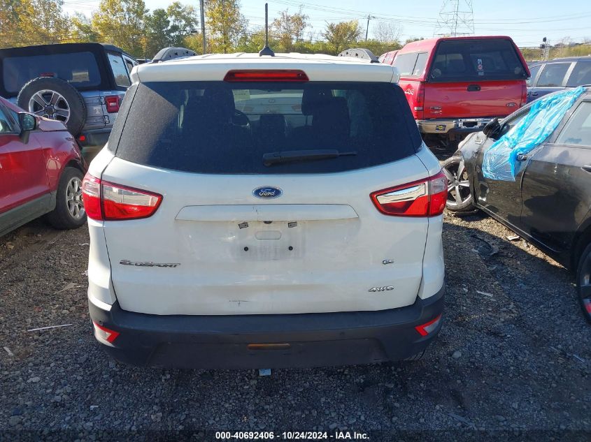 2022 Ford Ecosport Se VIN: MAJ6S3GL0NC465699 Lot: 40692406