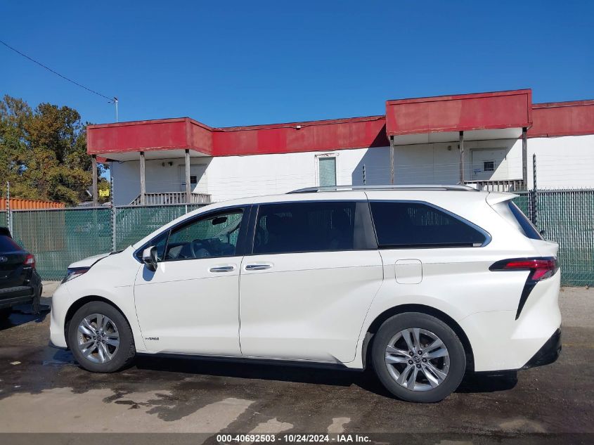 2021 Toyota Sienna Limited VIN: 5TDZRKEC6MS002771 Lot: 40692503