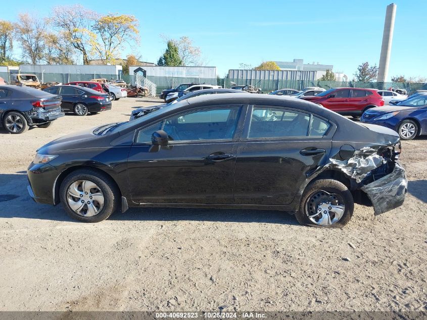 2015 Honda Civic Lx VIN: 19XFB2F50FE222394 Lot: 40692523