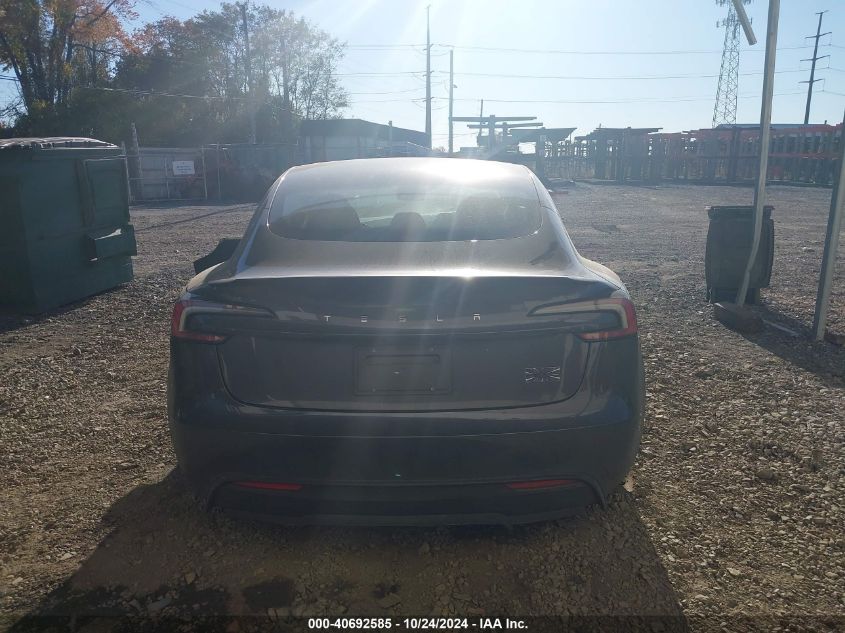 2024 Tesla Model 3 Performance VIN: 5YJ3E1ET9RF857343 Lot: 40692585