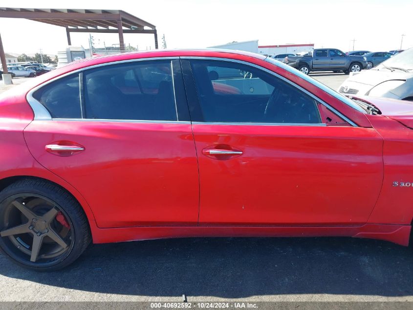 2017 Infiniti Q50 3.0T Red Sport 400 VIN: JN1FV7AP5HM850522 Lot: 40692592