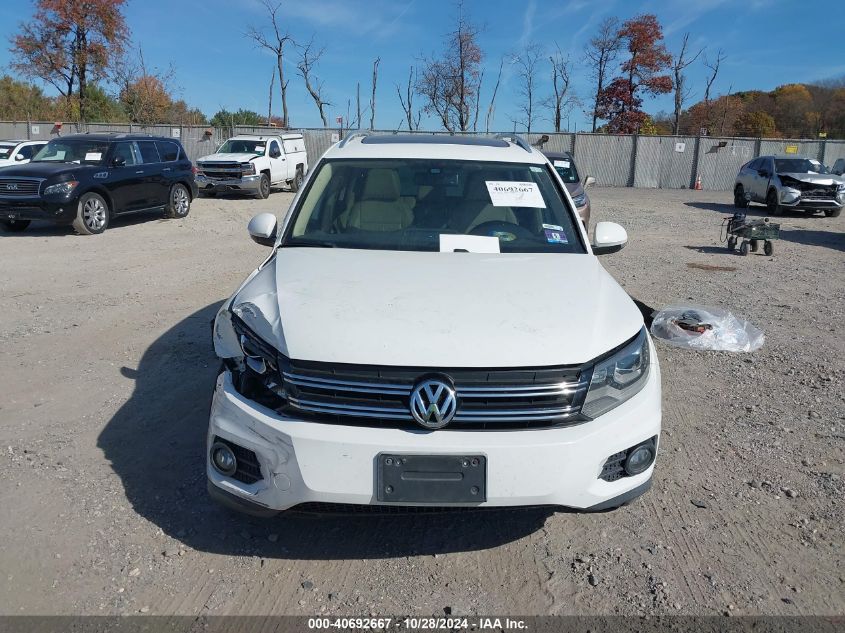 2013 Volkswagen Tiguan Sel VIN: WVGBV3AX7DW091497 Lot: 40692667