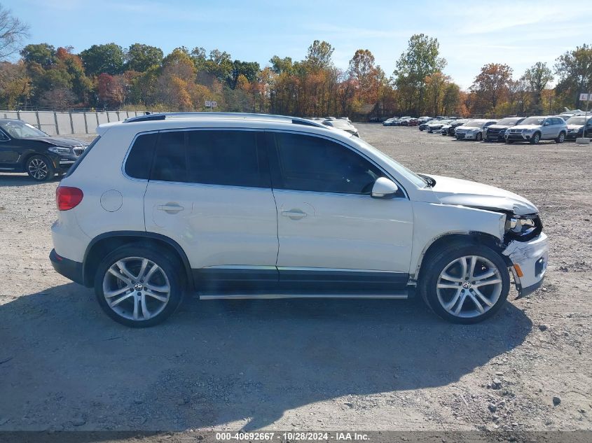 2013 Volkswagen Tiguan Sel VIN: WVGBV3AX7DW091497 Lot: 40692667