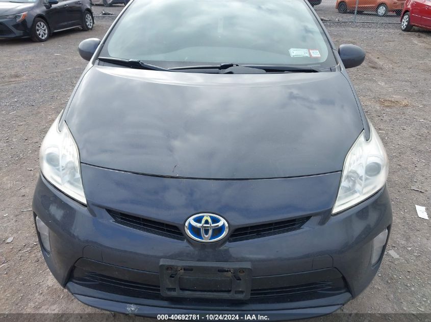 2013 Toyota Prius Three VIN: JTDKN3DU6D1674890 Lot: 40692781