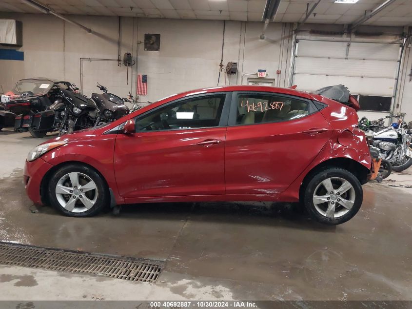 2013 Hyundai Elantra Gls VIN: KMHDH4AE3DU502832 Lot: 40692887