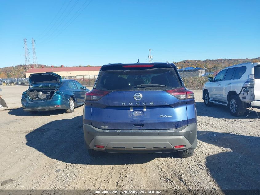 2021 Nissan Rogue Sv Intelligent Awd VIN: 5N1AT3BB2MC770311 Lot: 40692893