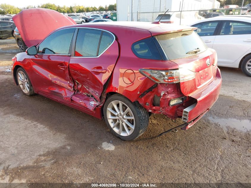 2012 Lexus Ct 200H Premium VIN: JTHKD5BH1C2060485 Lot: 40692896