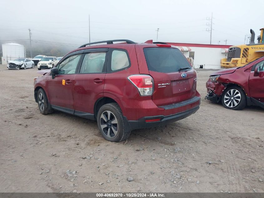 2018 Subaru Forester 2.5I VIN: JF2SJABC0JH607166 Lot: 40692970