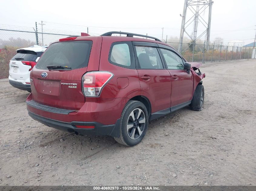 2018 Subaru Forester 2.5I VIN: JF2SJABC0JH607166 Lot: 40692970