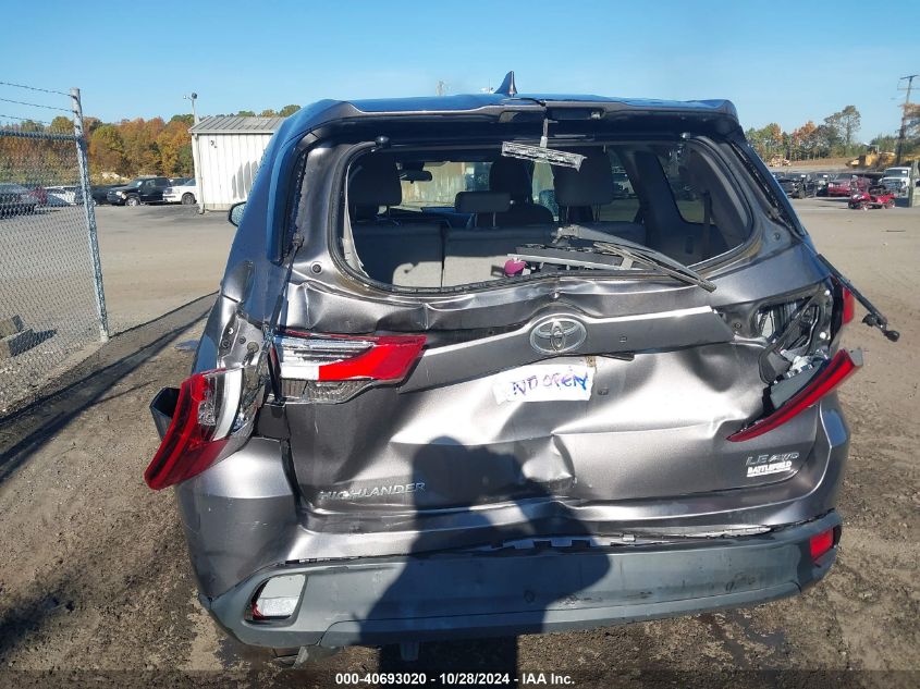 2019 Toyota Highlander Le Plus VIN: 5TDBZRFH0KS730099 Lot: 40693020