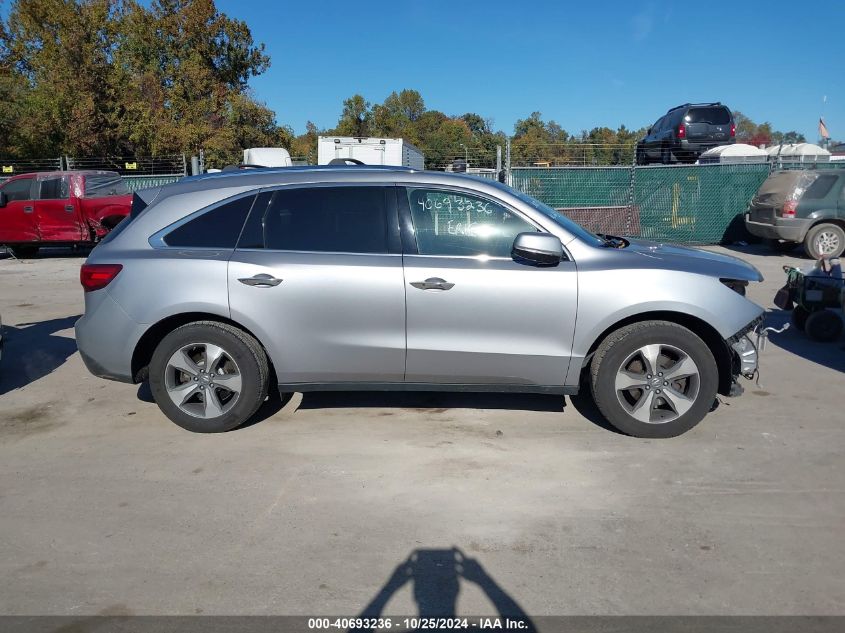 2016 Acura Mdx Acurawatch Plus Package VIN: 5FRYD4H23GB056058 Lot: 40693236