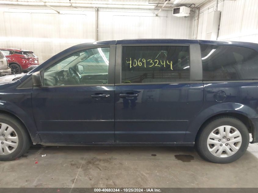 2016 Dodge Grand Caravan Se VIN: 2C4RDGBG9GR114920 Lot: 40693244