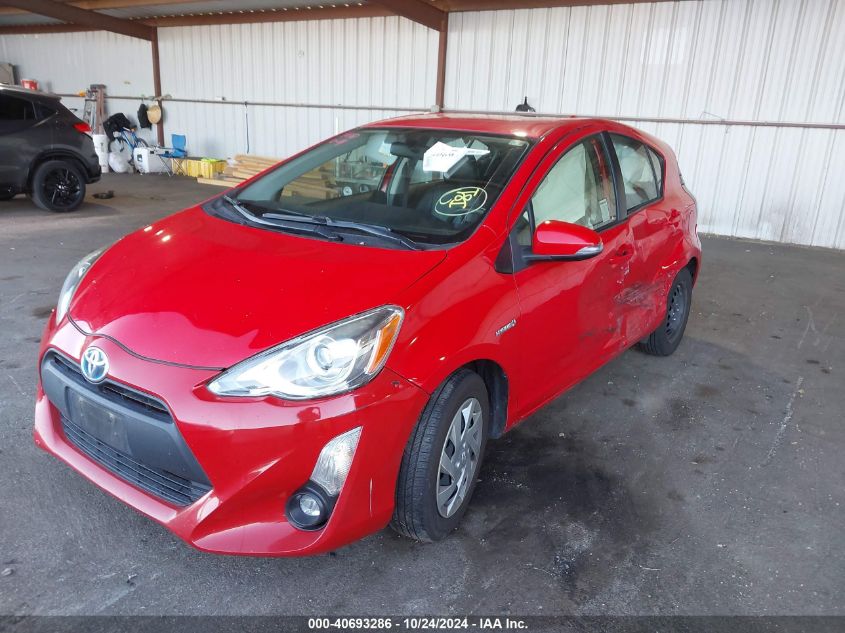 2016 Toyota Prius C Two VIN: JTDKDTB39G1137089 Lot: 40693286