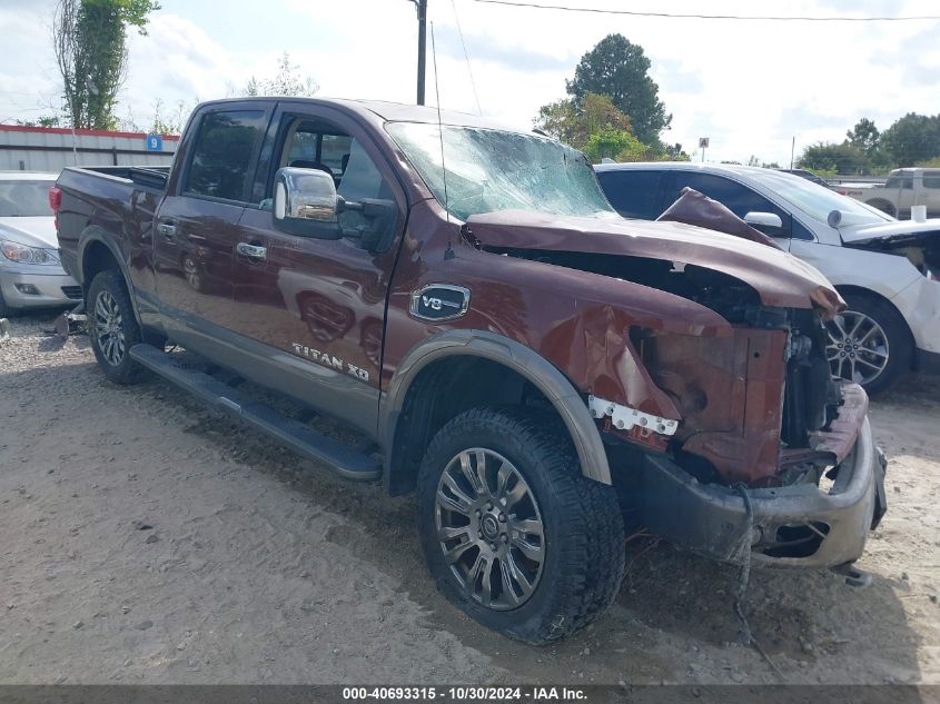 2017 Nissan Titan Xd Platinum Reserve Gas VIN: 1N6AA1F4XHN517433 Lot: 40693315