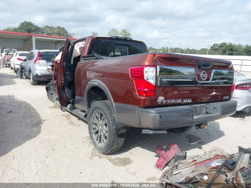 2017 Nissan Titan Xd Platinum Reserve Gas VIN: 1N6AA1F4XHN517433 Lot: 40693315