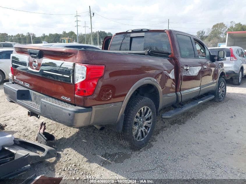 2017 Nissan Titan Xd Platinum Reserve Gas VIN: 1N6AA1F4XHN517433 Lot: 40693315