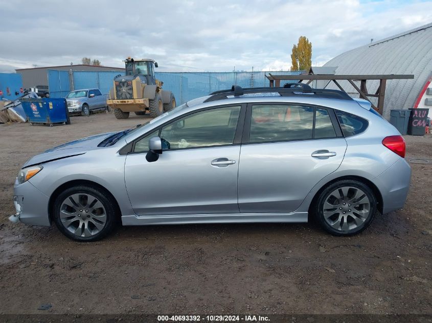 2013 Subaru Impreza 2.0I Sport Premium VIN: JF1GPAL69DG893823 Lot: 40693392