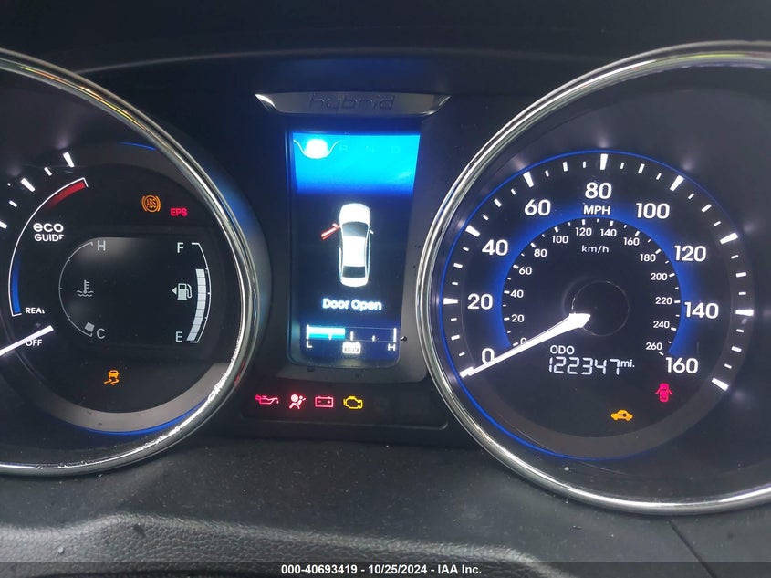 2013 HYUNDAI SONATA HYBRID LIMITED - KMHEC4A47DA066353