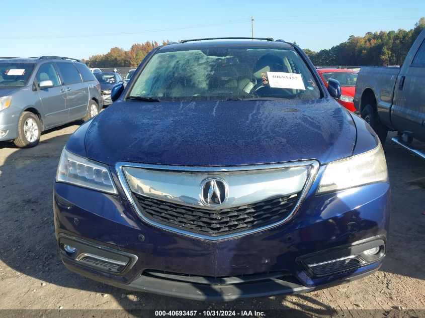 2014 Acura Mdx Advance Pkg W/Entertainment Pkg VIN: 5FRYD4H8XEB019879 Lot: 40693457