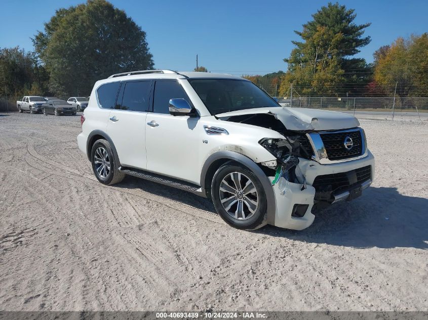 VIN JN8AY2ND0J9052377 2018 Nissan Armada, SL no.1