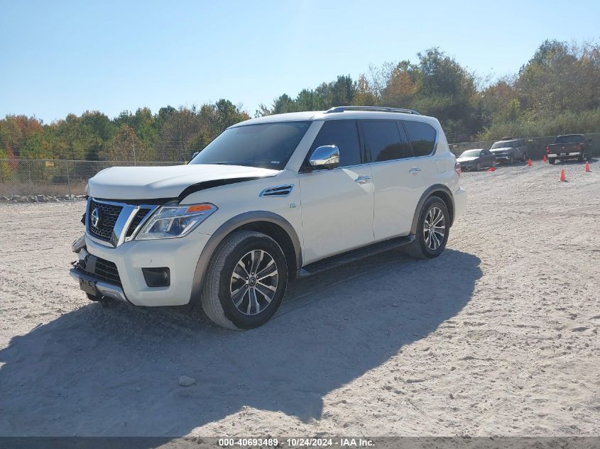 VIN JN8AY2ND0J9052377 2018 Nissan Armada, SL no.2