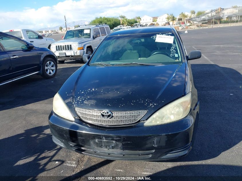 2004 Toyota Camry Le VIN: 4T1BE32K24U312941 Lot: 40693552