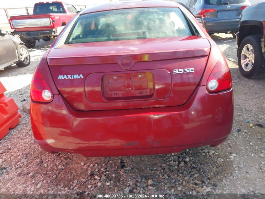 2006 Nissan Maxima 3.5 Se VIN: 1N4BA41E76C846226 Lot: 40693735