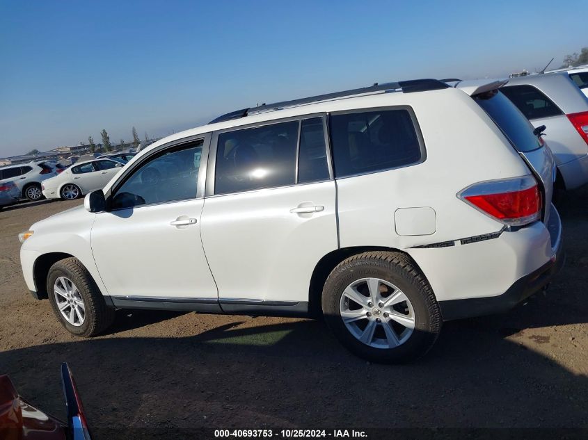 2012 Toyota Highlander Se V6 VIN: 5TDBK3EH5CS130327 Lot: 40693753