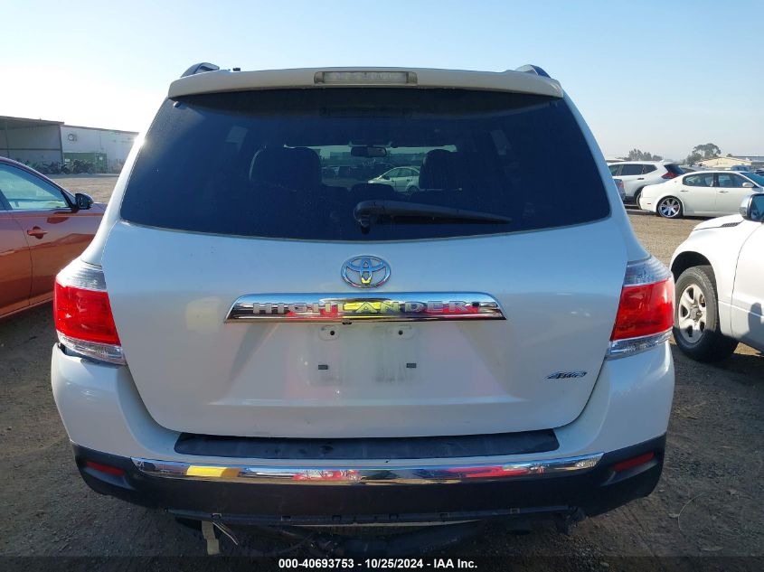 2012 Toyota Highlander Se V6 VIN: 5TDBK3EH5CS130327 Lot: 41778701