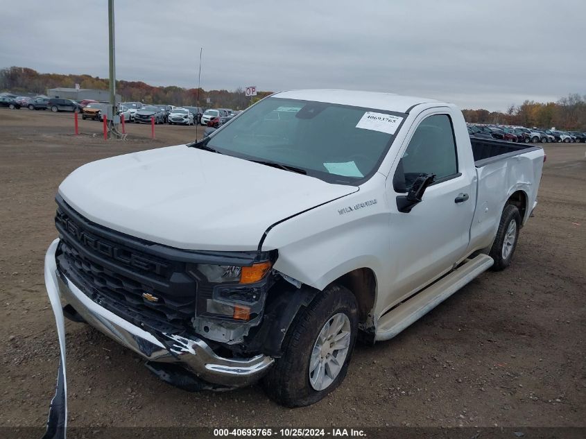 2023 Chevrolet Silverado 1500 2Wd Long Bed Wt VIN: 3GCNAAEDXPG312126 Lot: 40693765