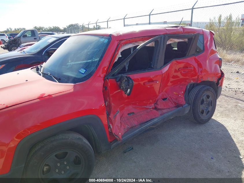 2017 Jeep Renegade Sport Fwd VIN: ZACCJAAB0HPG16710 Lot: 40694008