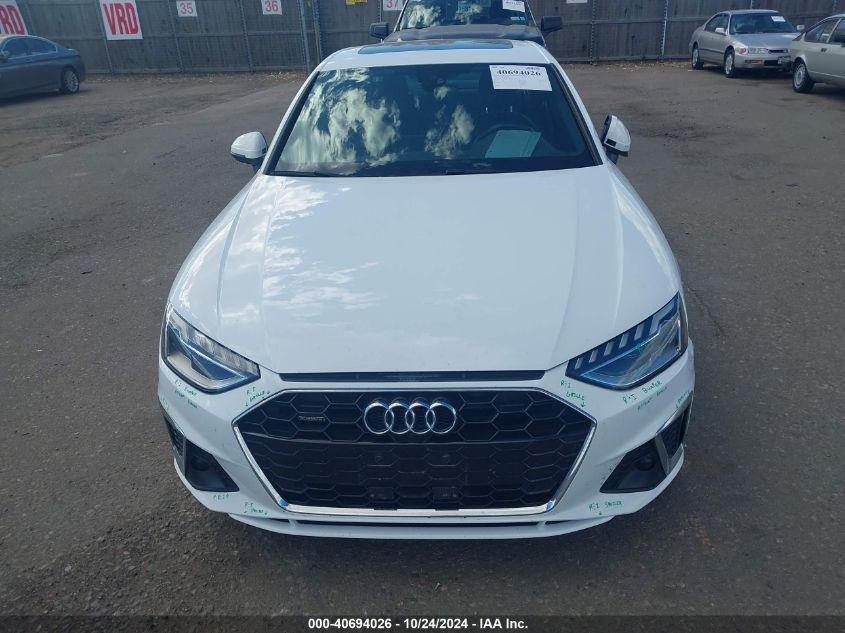 2023 Audi A4 Premium Plus 45 Tfsi S Line Quattro S Tronic VIN: WAUEAAF48PA032151 Lot: 40694026