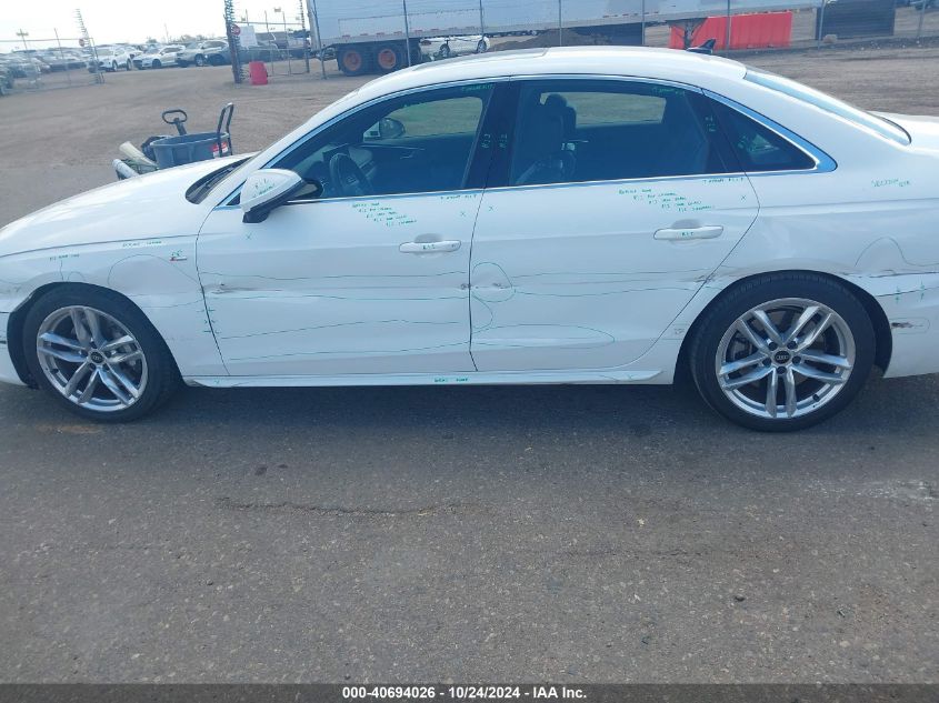 2023 Audi A4 Premium Plus 45 Tfsi S Line Quattro S Tronic VIN: WAUEAAF48PA032151 Lot: 40694026