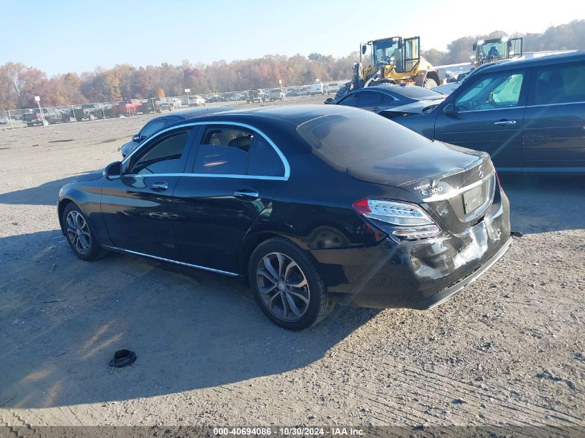 2017 Mercedes-Benz C 300 4Matic/Luxury 4Matic/Sport 4Matic VIN: 55SWF4KB7HU194911 Lot: 40694086