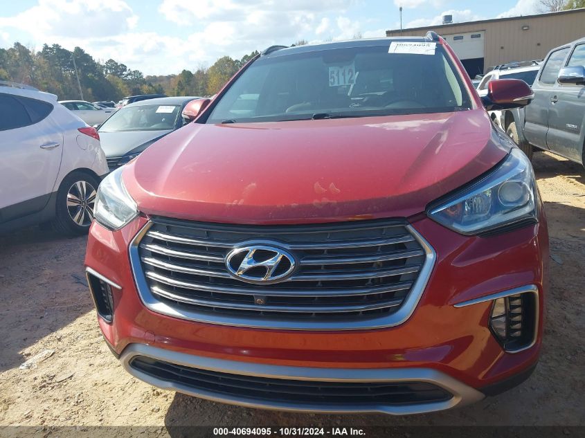 2017 Hyundai Santa Fe Limited Ultimate VIN: KM8SR4HFXHU242647 Lot: 40694095