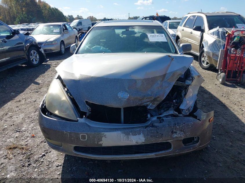 2003 Lexus Es 300 VIN: JTHBF30G130142155 Lot: 40694130