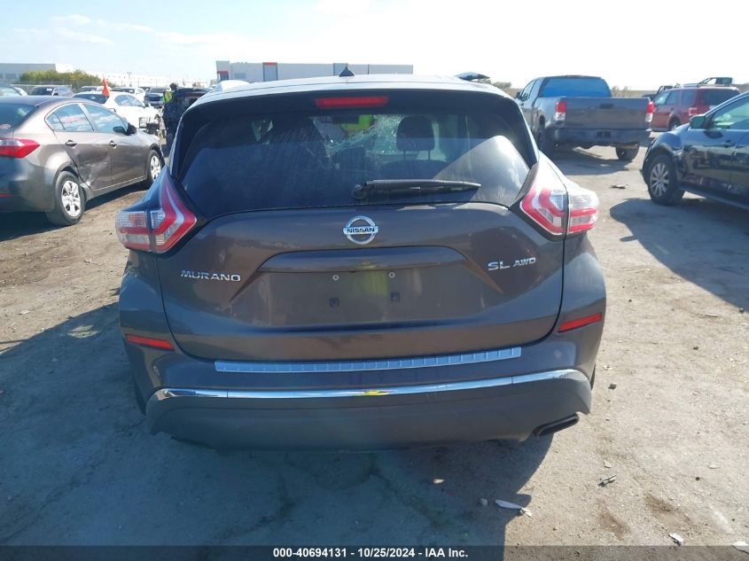 2015 Nissan Murano Sl VIN: 5N1AZ2MH2FN287841 Lot: 40694131