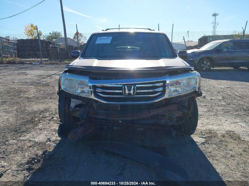 2013 Honda Pilot Ex-L VIN: 5FNYF4H51DB078240 Lot: 40694233