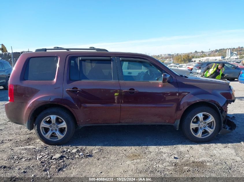 2013 Honda Pilot Ex-L VIN: 5FNYF4H51DB078240 Lot: 40694233