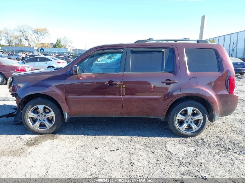 2013 Honda Pilot Ex-L VIN: 5FNYF4H51DB078240 Lot: 40694233