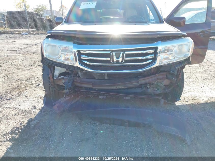 2013 Honda Pilot Ex-L VIN: 5FNYF4H51DB078240 Lot: 40694233