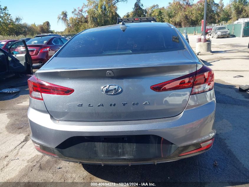 2019 Hyundai Elantra Sel VIN: KMHD84LF2KU830715 Lot: 40694273