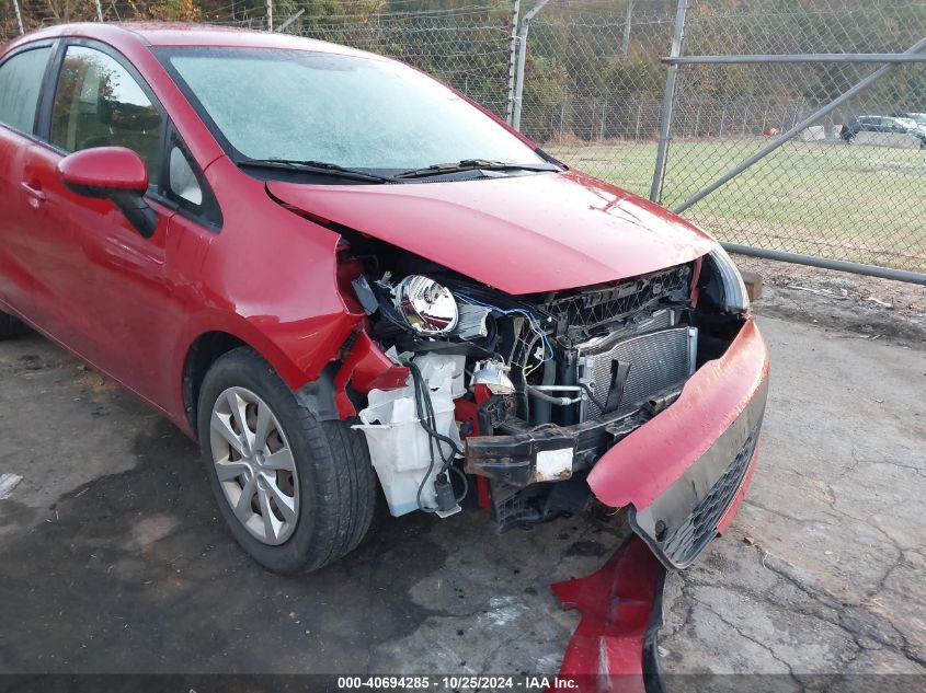 2014 Kia Rio Lx VIN: KNADM5A3XE6405361 Lot: 40694285