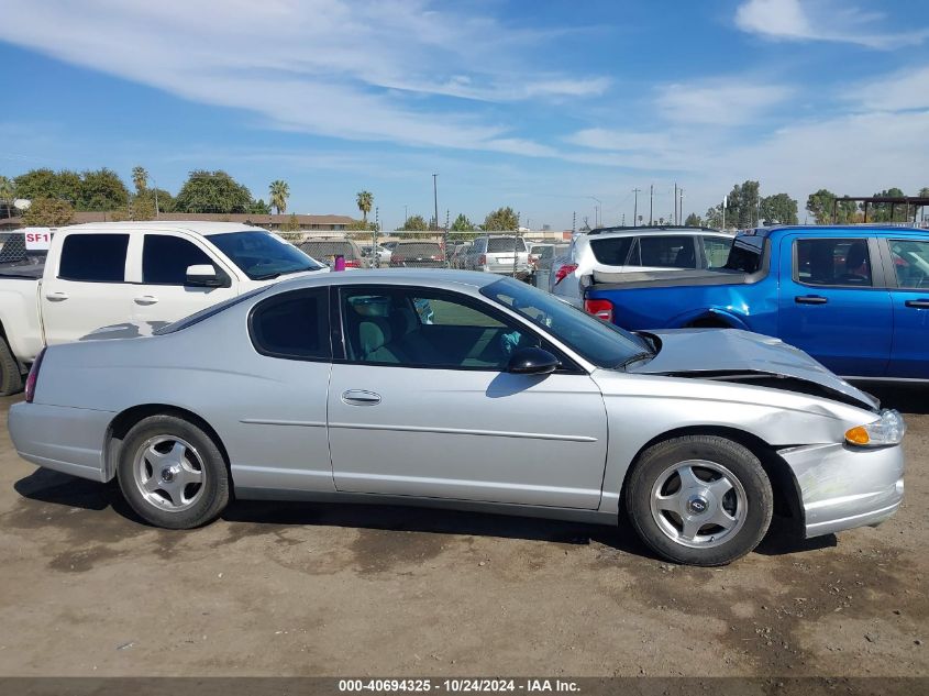 2004 Chevrolet Monte Carlo Ls VIN: 2G1WW12E949366437 Lot: 40694325