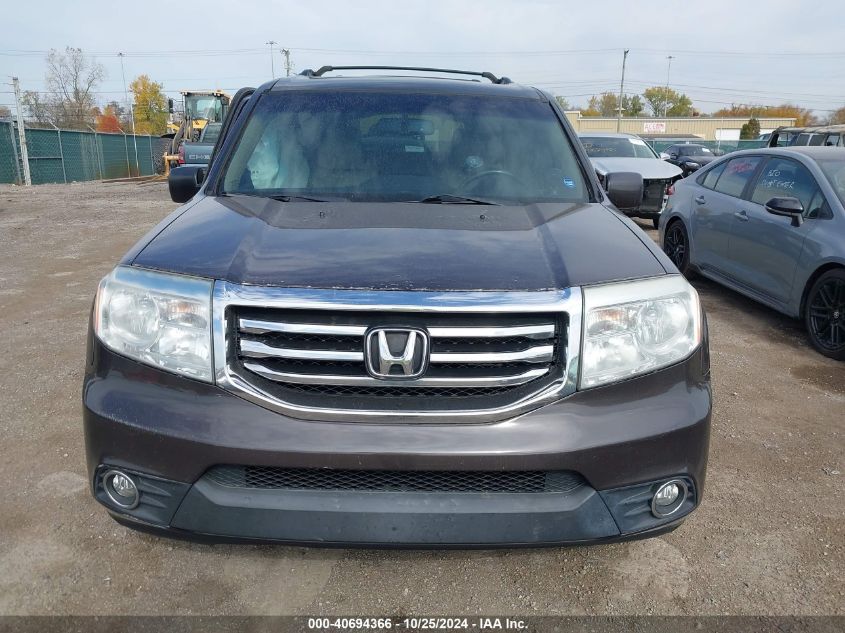 2012 Honda Pilot Ex-L VIN: 5FNYF4H67CB066083 Lot: 40694366